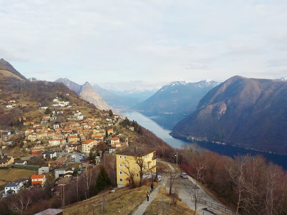 Brè village in Lugano, Switzerland. 