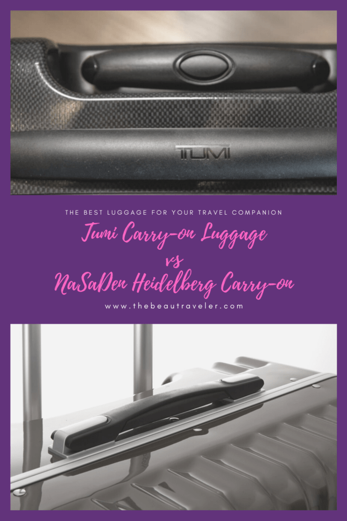 The Best Luggage for Your Travel Companion: Tumi Lattitude International Hardside Carry-on Luggage VS NaSaDen Heidelberg Carry-on - The BeauTraveler