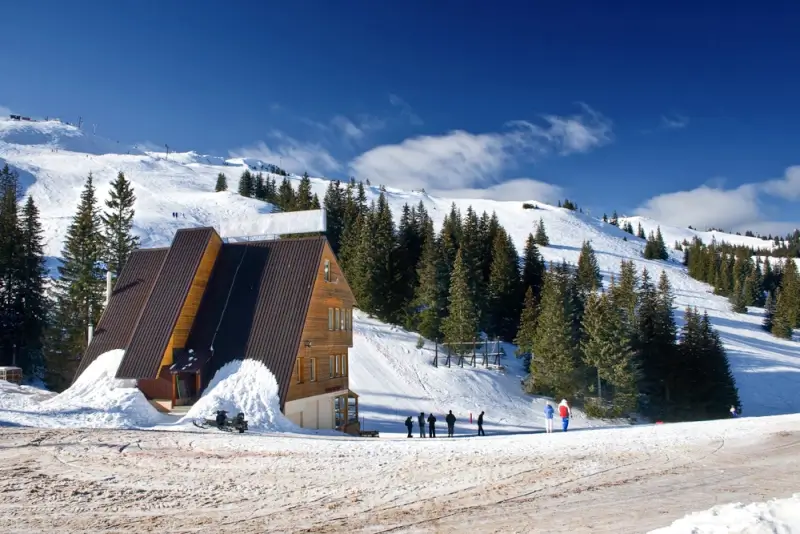 Jahorina ski lodge with wide pistes and pine forests in Bosnia and Herzegovina