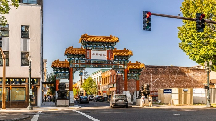 Historic Chinatown Gateway in Old Town, Portland, Oregon
