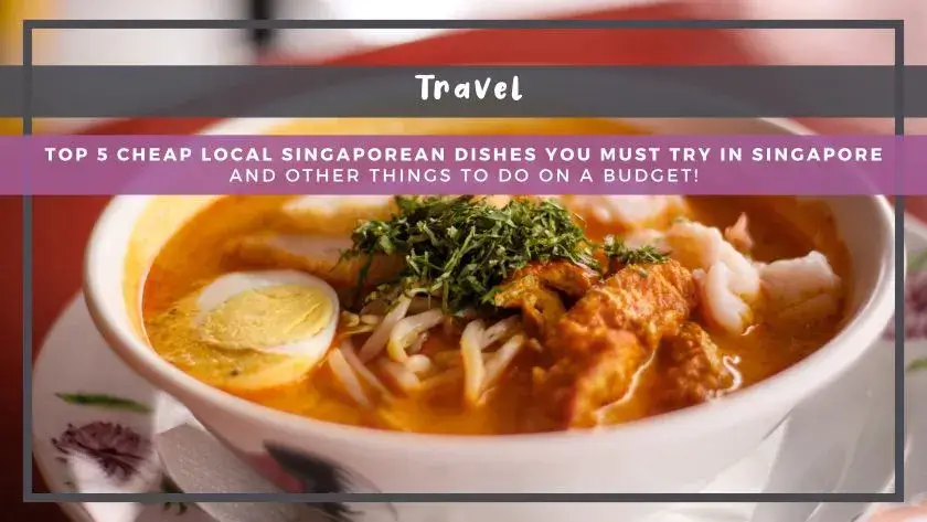 Top 5 Cheap Local Singaporean Dishes You Must Try in Singapore (and Other Things to Do on a Budget!)