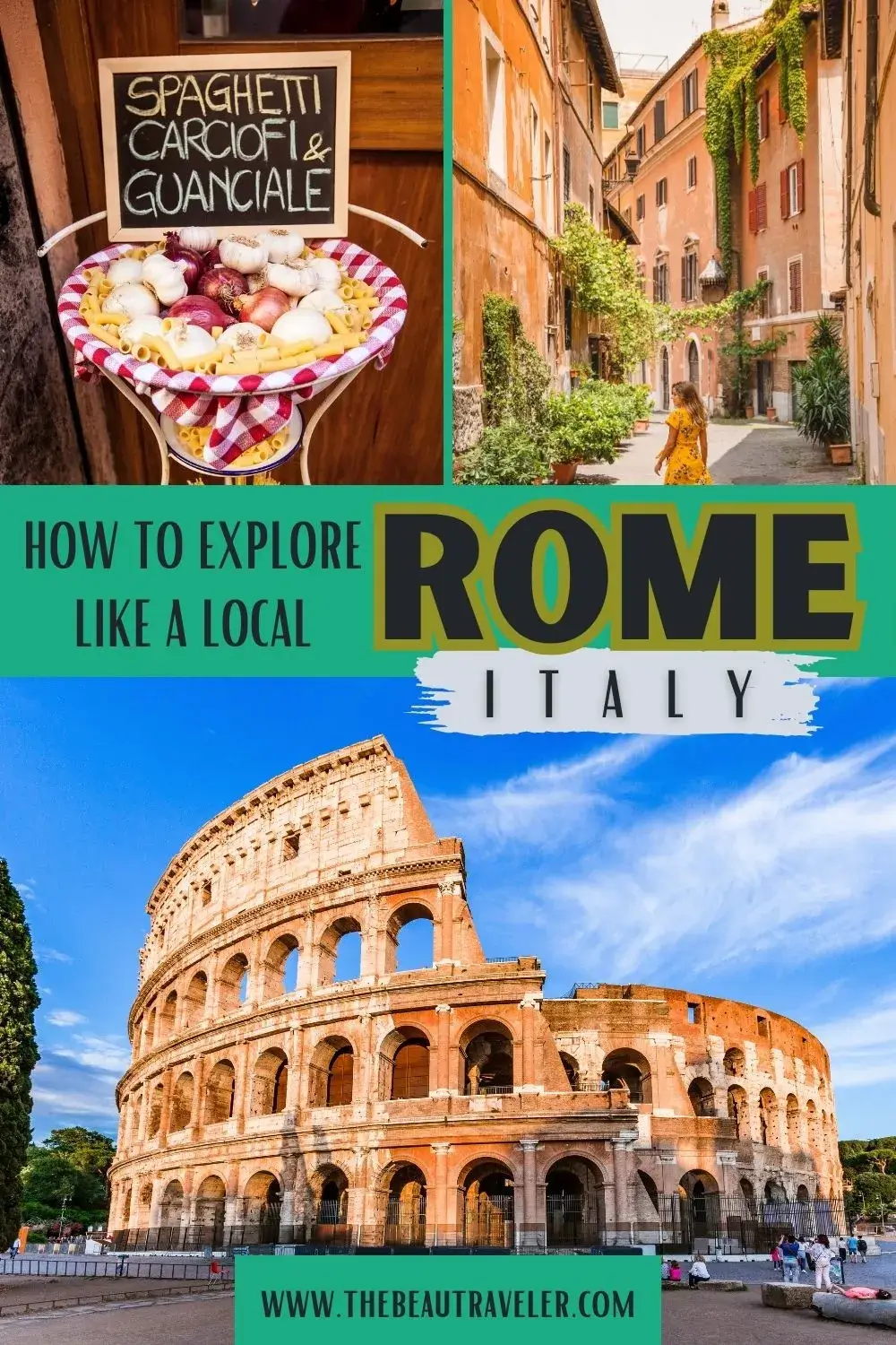 how to explore rome like a local pin