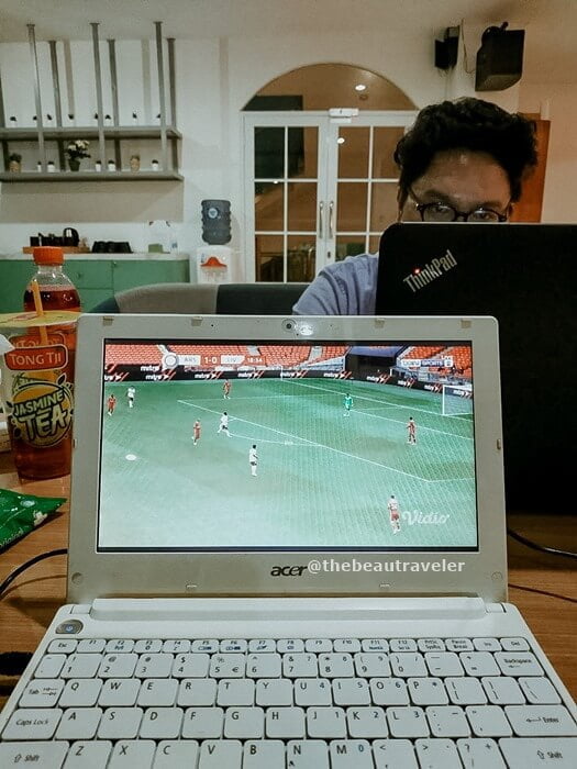 I ended up watching a football game in our initial meeting.