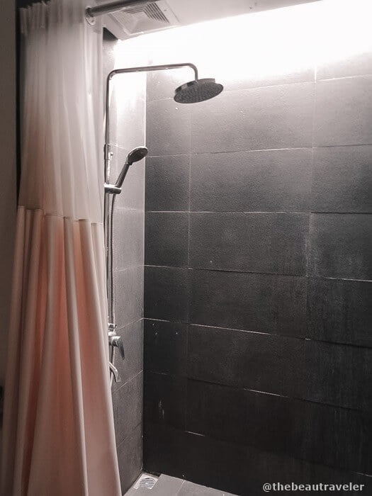 The shower.