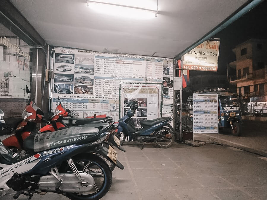 Pakse travel office.