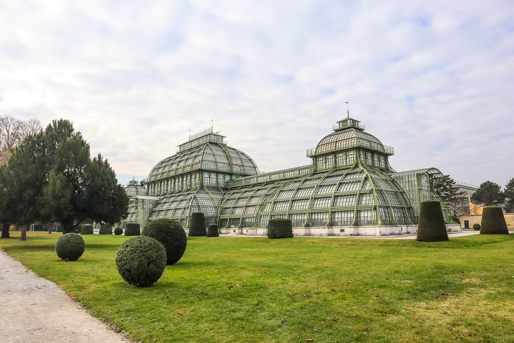 Palm House in the Schoenbrunn Palace Complex. 