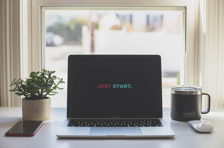 just start computer monitor. 