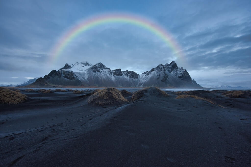 rainbow in Iceland. 