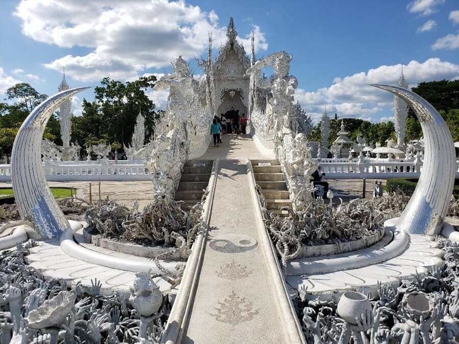 Wat Rong Khun, the White Temple in Chiang Rai.