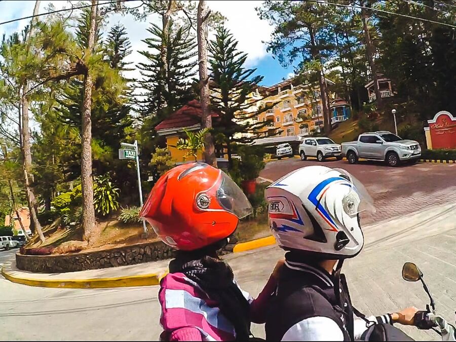 Explore Baguio City with a motorcycle. 