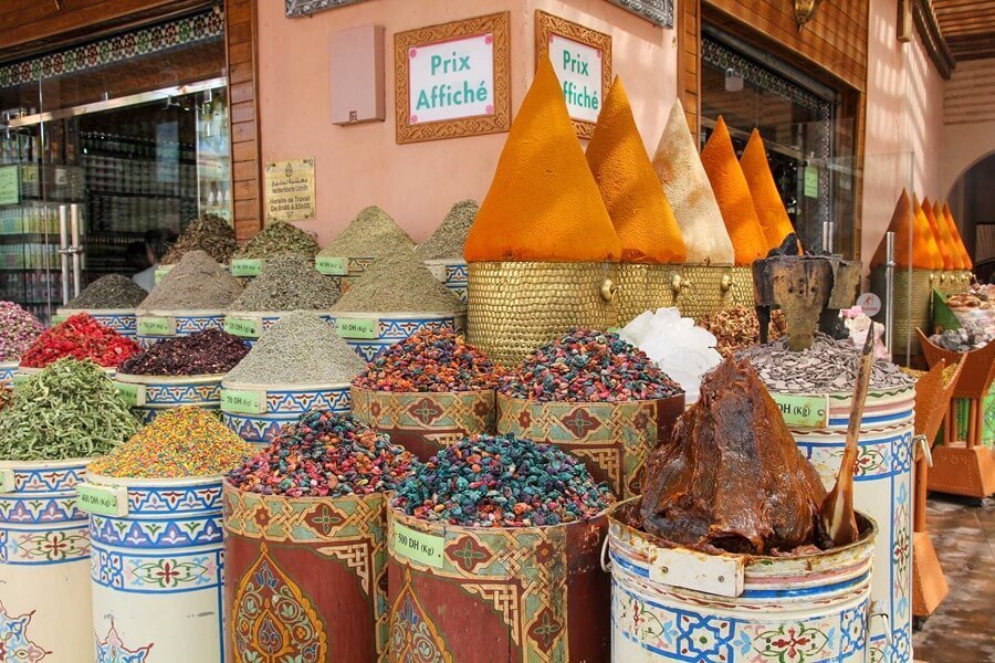 Bazaar of Marrakesh. 