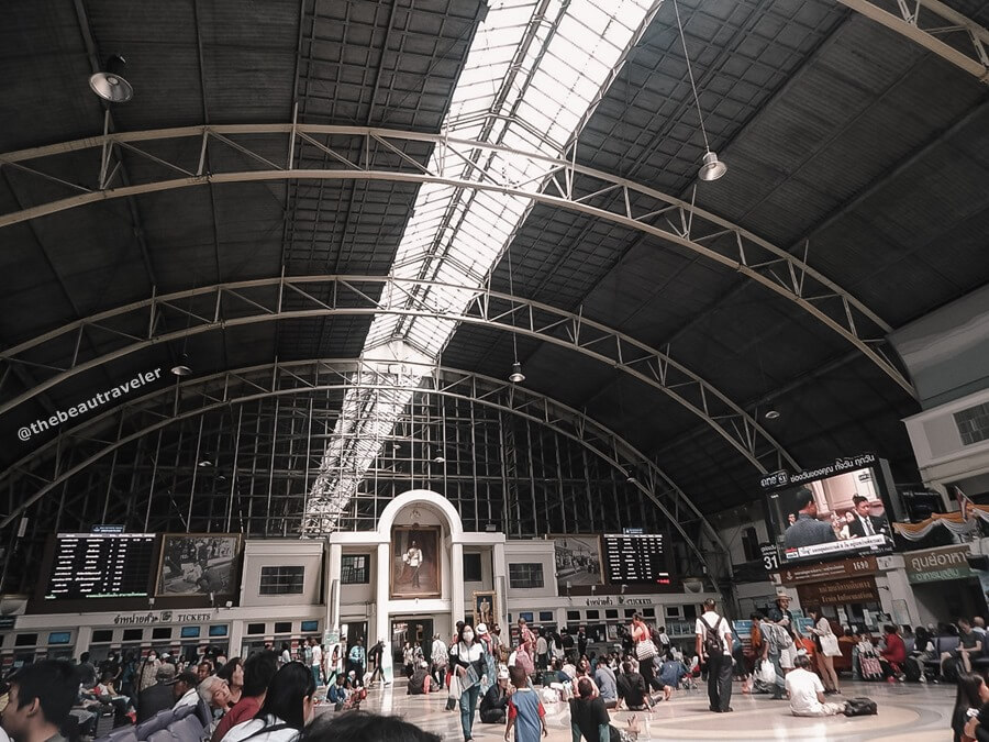 Hua Lamphong train station in Bangkok, Thailand. 