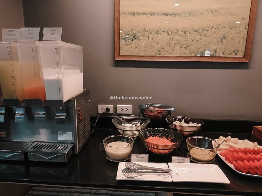 Fruit and Juice served at Livotel Hotel Kaset Nawamin, Bangkok.