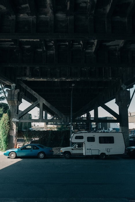 car and camper.