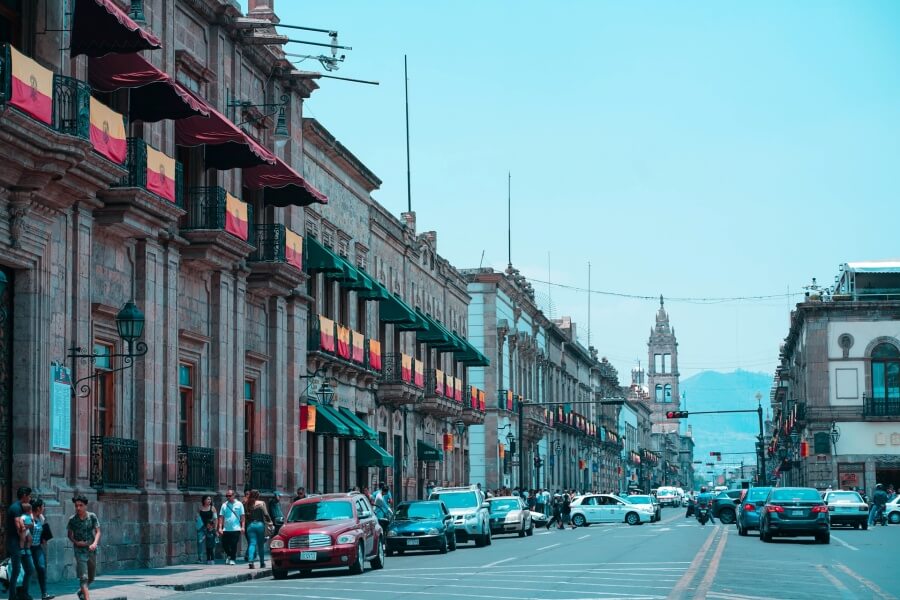 Morelia, Michoacan in Mexico.