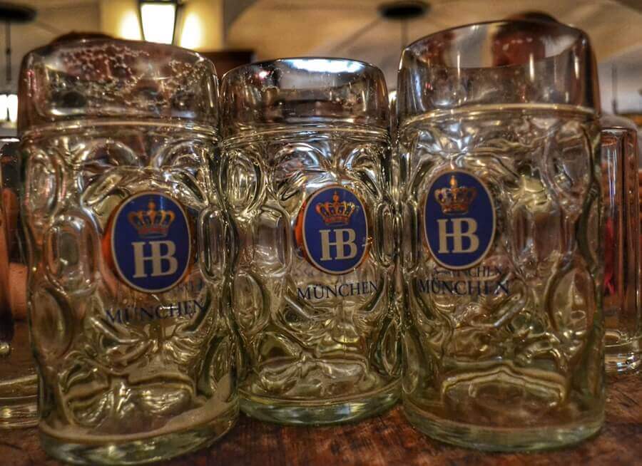 Pints of Bavarian Beer. 