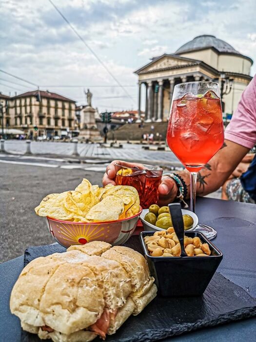 Aperitivo in Turin. 