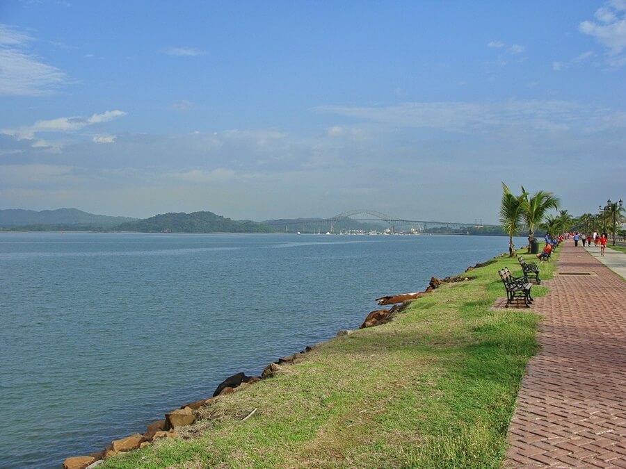 The Amador Causeway, Panama City. 