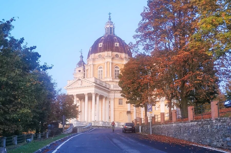 Superga Basilica in Turin, Italy. 