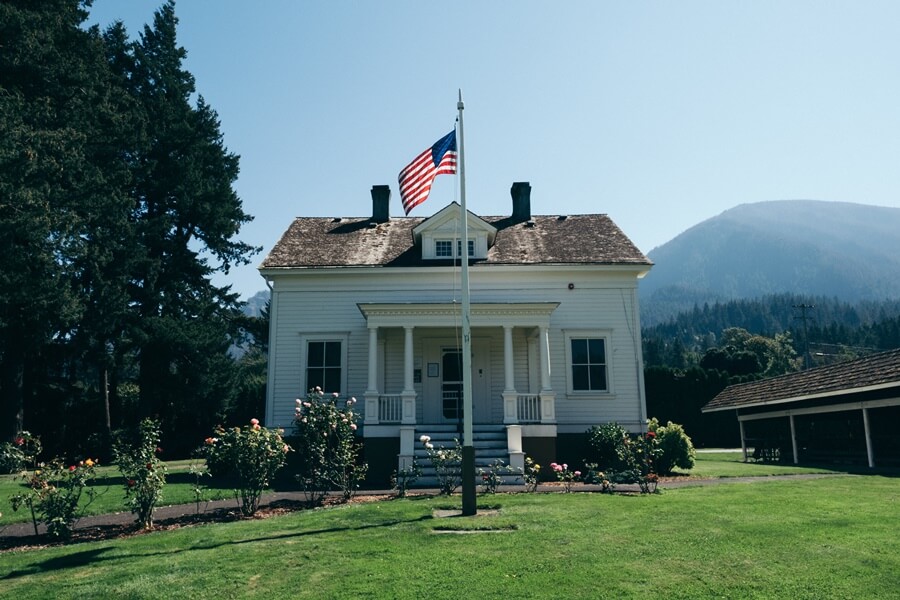 small country home in america