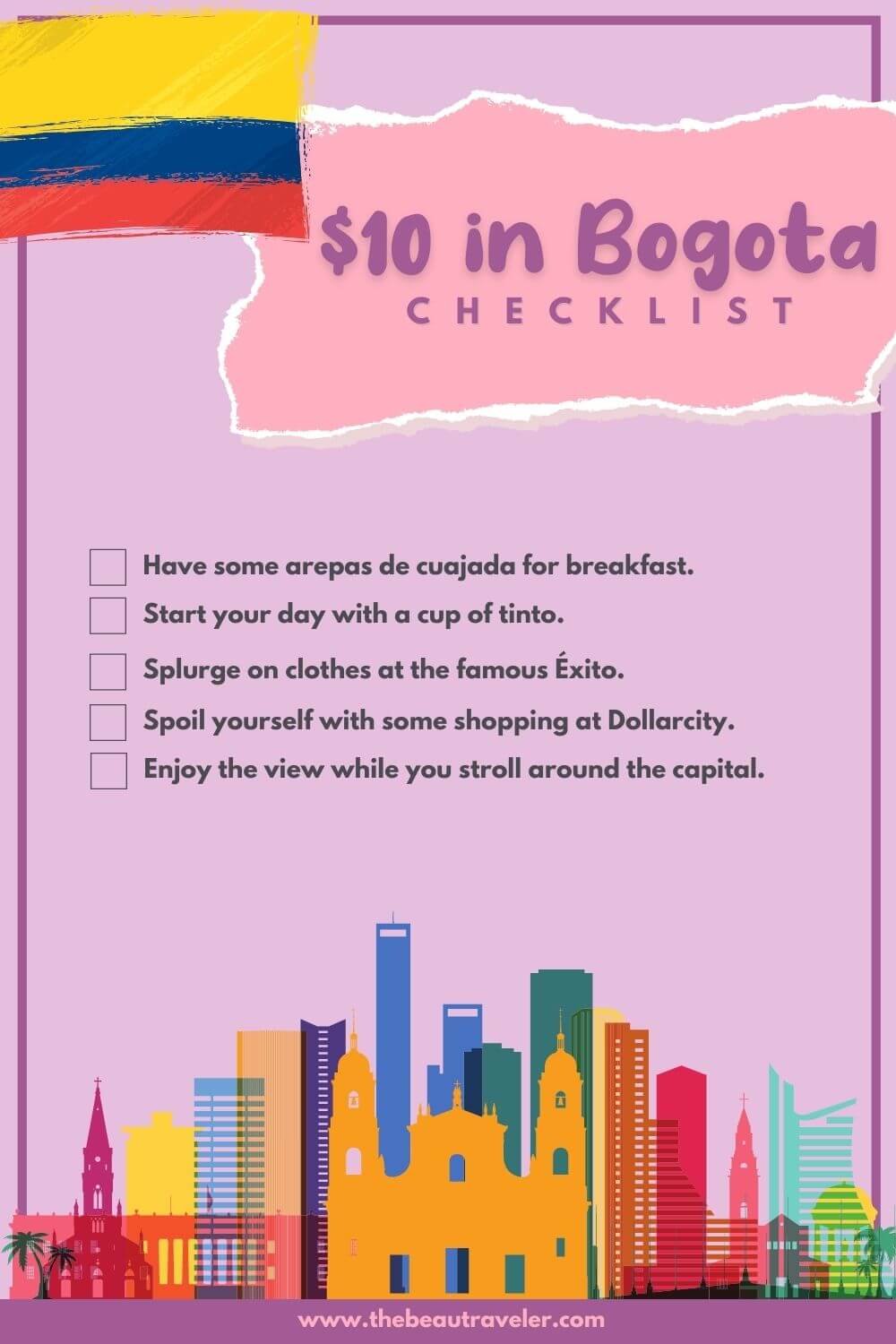 What You Could Get in Bogota for $10 - The BeauTraveler