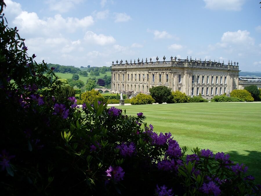 Chatsworth House in Peak District, England. 