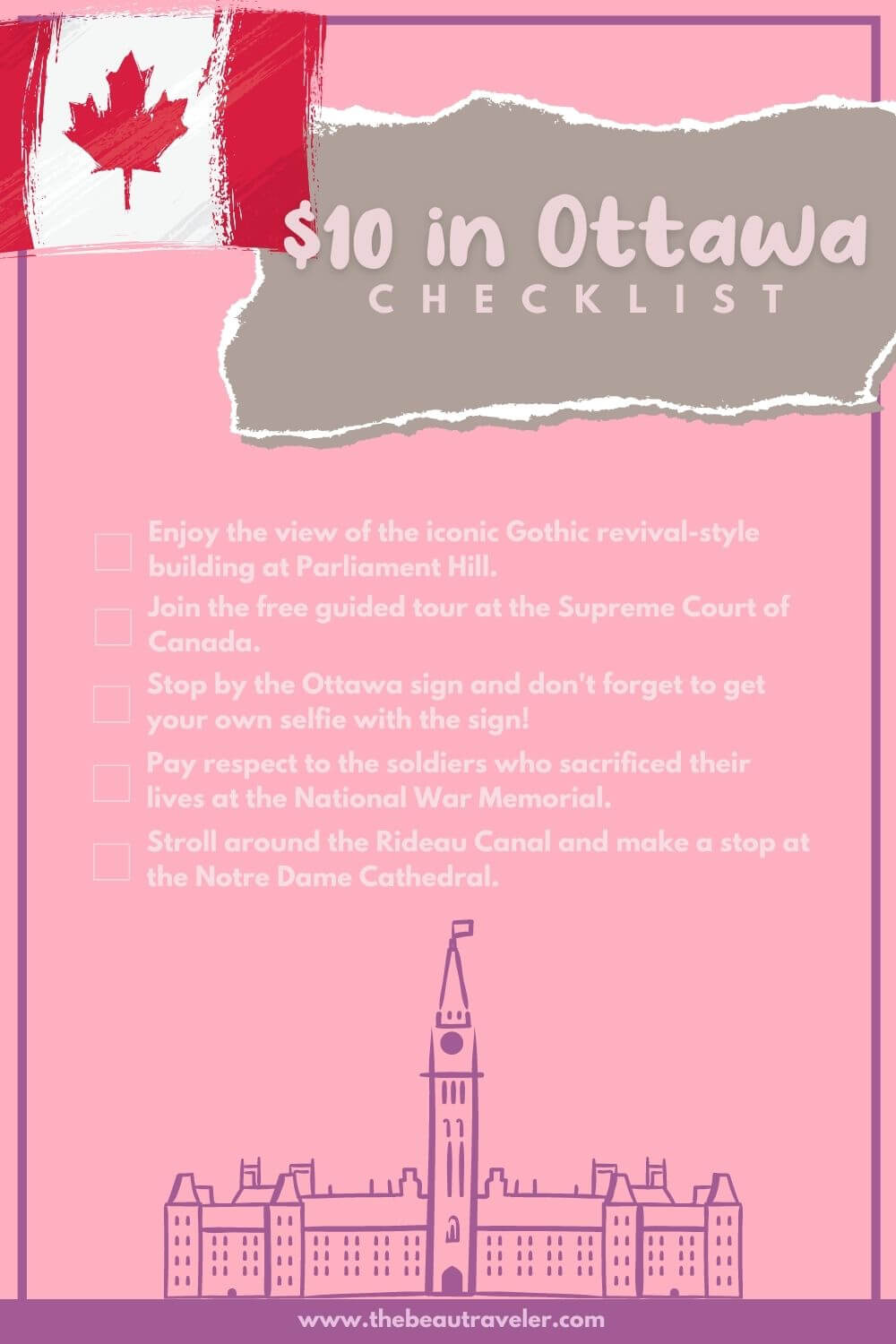 What You Could Get in Ottawa for $10 - The BeauTraveler