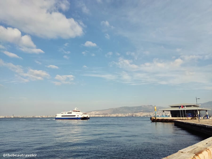 Alsancak ferry boat terminal in Izmir, Turkey.