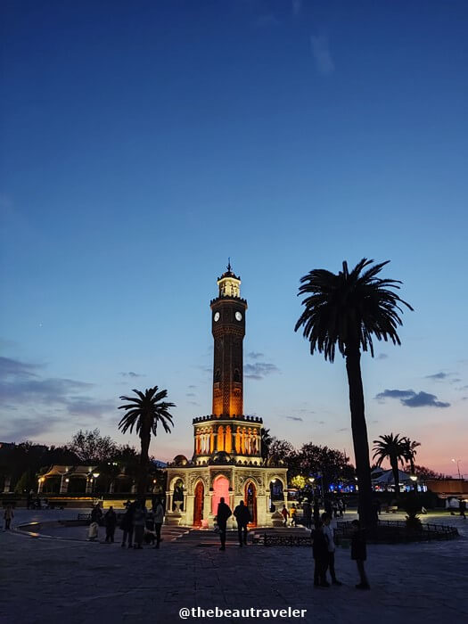 Izmir Saat Kulesi, or Izmir Clock Tower, in Konak.