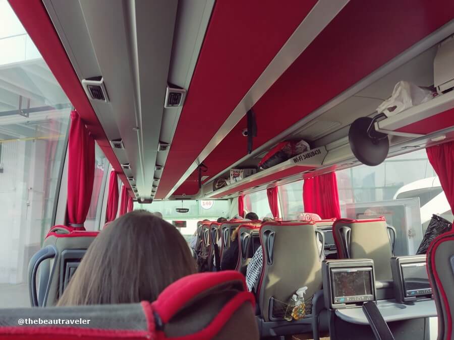 The seat assignment on Ozlem Diyarbakir bus.