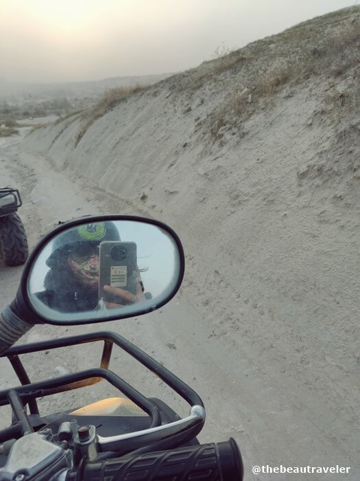 A mandatory selfie from my first ATV tour.