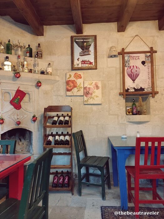 The indoor area for breakfast at The Dorm Cave by Travellers.