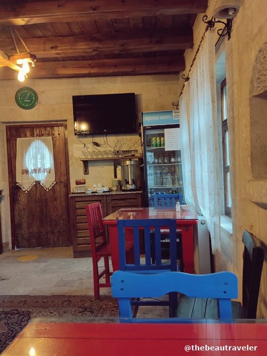 The indoor area for breakfast at The Dorm Cave by Travellers.