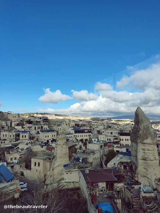 The view from Maccan Restaurant in Goreme, Cappadocia.