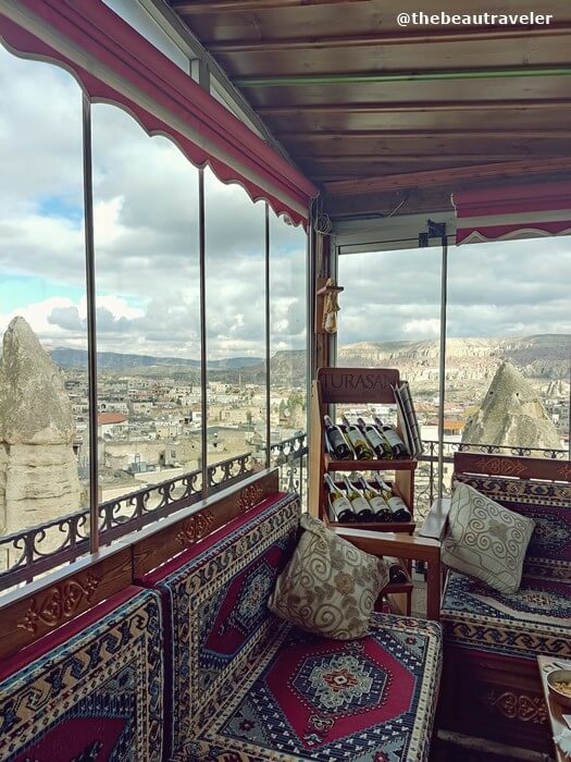 The best spot in Maccan Restaurant, Cappadocia.