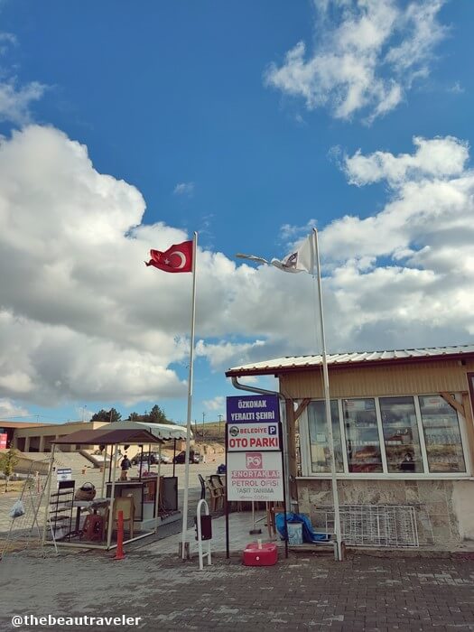 A souvenir shop next to Derinkuyu Underground City.