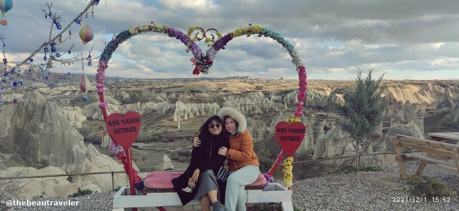 Vika and me at Love Valley in Cappadocia, Turkey.