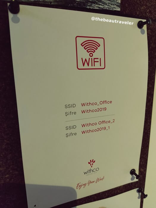 High-speed internet connection at Withco Coworking Space in Izmir, Turkey.