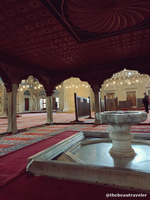 Inside Selimiye Mosque in Edirne, Turkey.