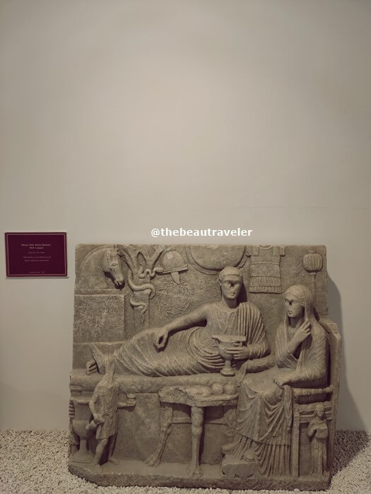 A statue from the archaeology section at Edirne Museum.