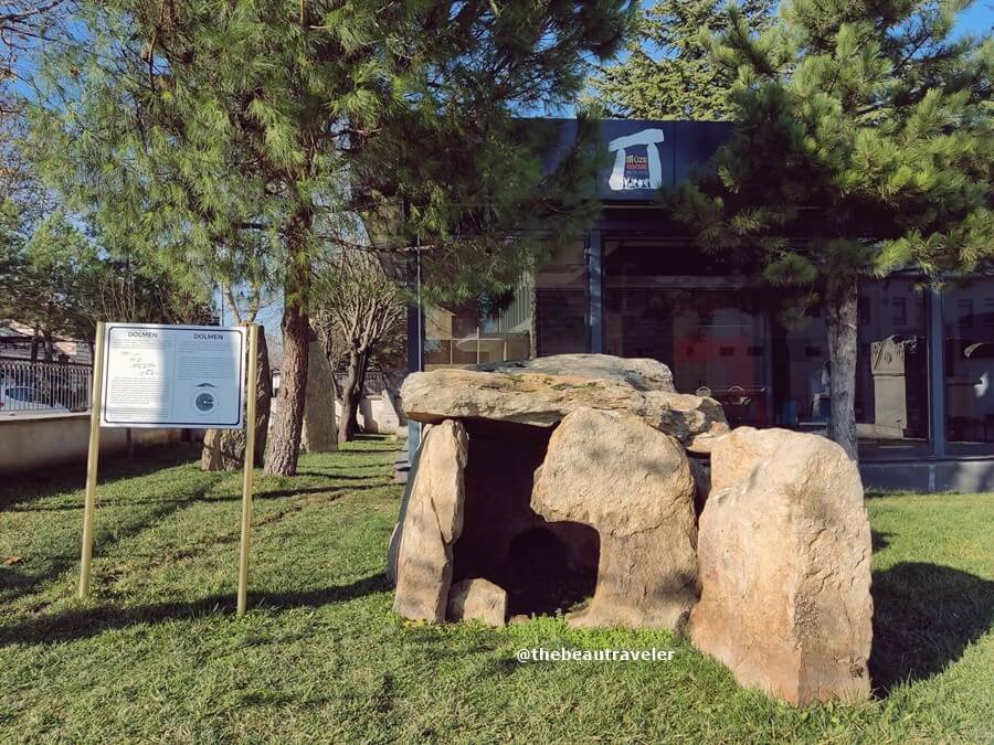 Dolmen outside Edirne Museum.