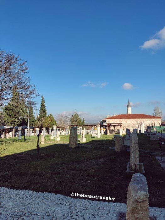 The graveyard outside Edirne Museum in Turkey.