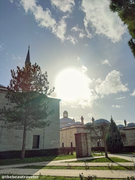 The park around Sultan Bayezid II Health Museum in Edirne, Turkey.