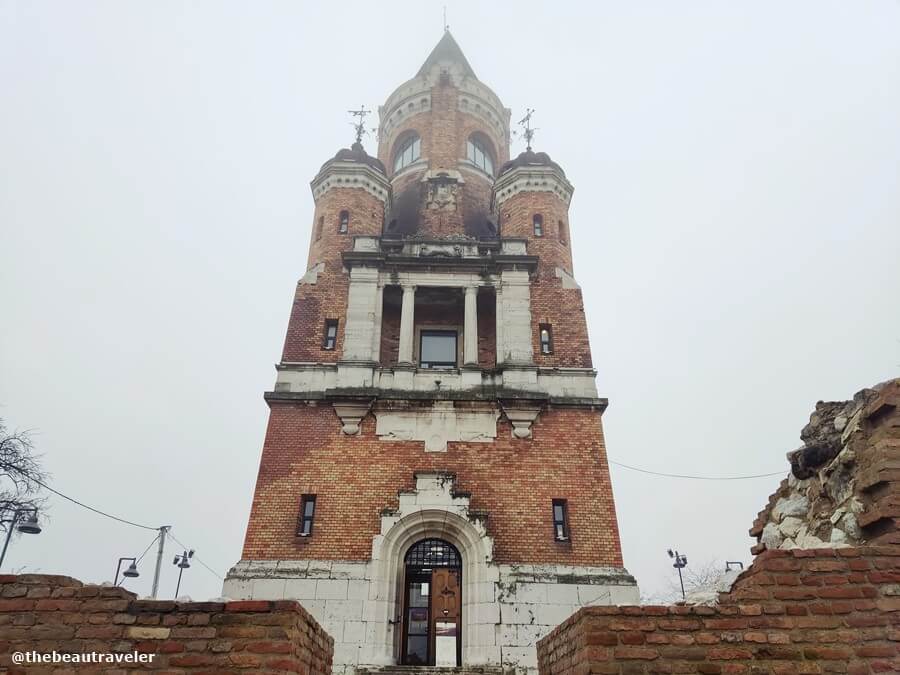 The Millenary Monument, known as Gardos Tower in Zemun, Belgrade. 