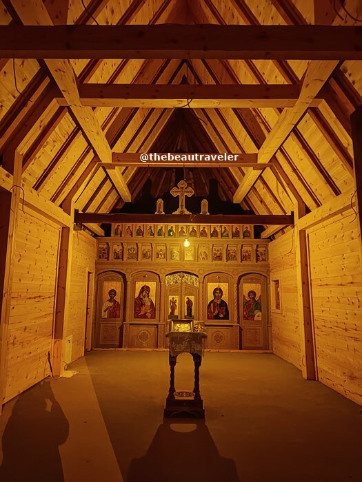 The chapel at Drvengrad in Mokra Gora, Serbia.