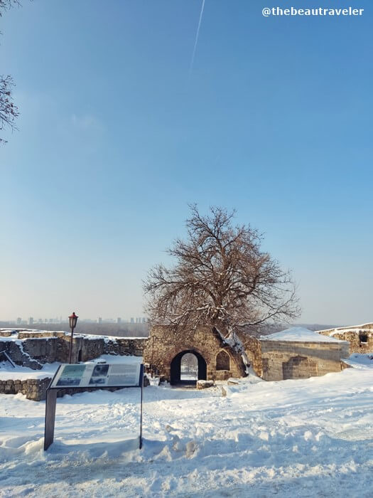 Kalemegdan Park and Belgrade Fortress in Serbia.