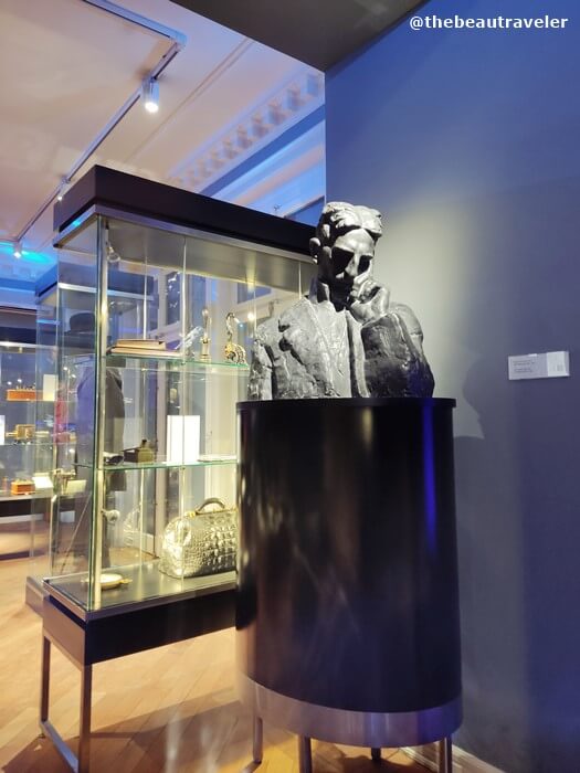 The statue of Nikola Tesla at the museum in Belgrade, Serbia.