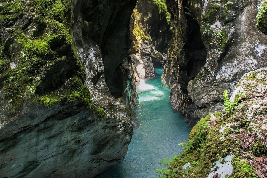 Tolmin Gorge, Slovenia. 