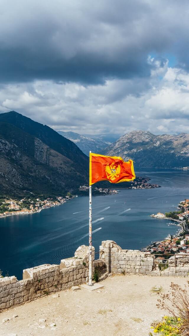 Montenegro flag.