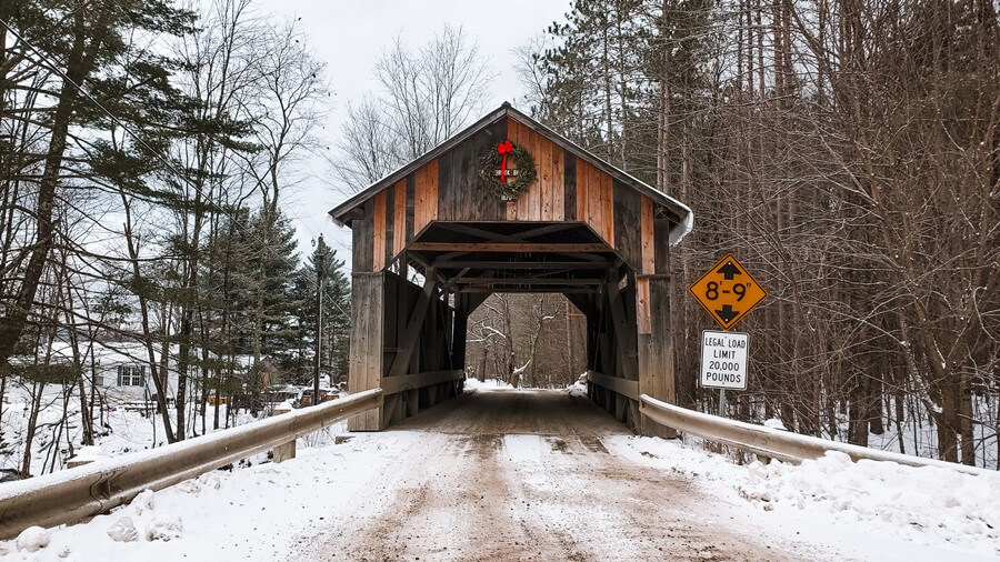 New Year's Eve in Woodstock, Vermont in the USA. 